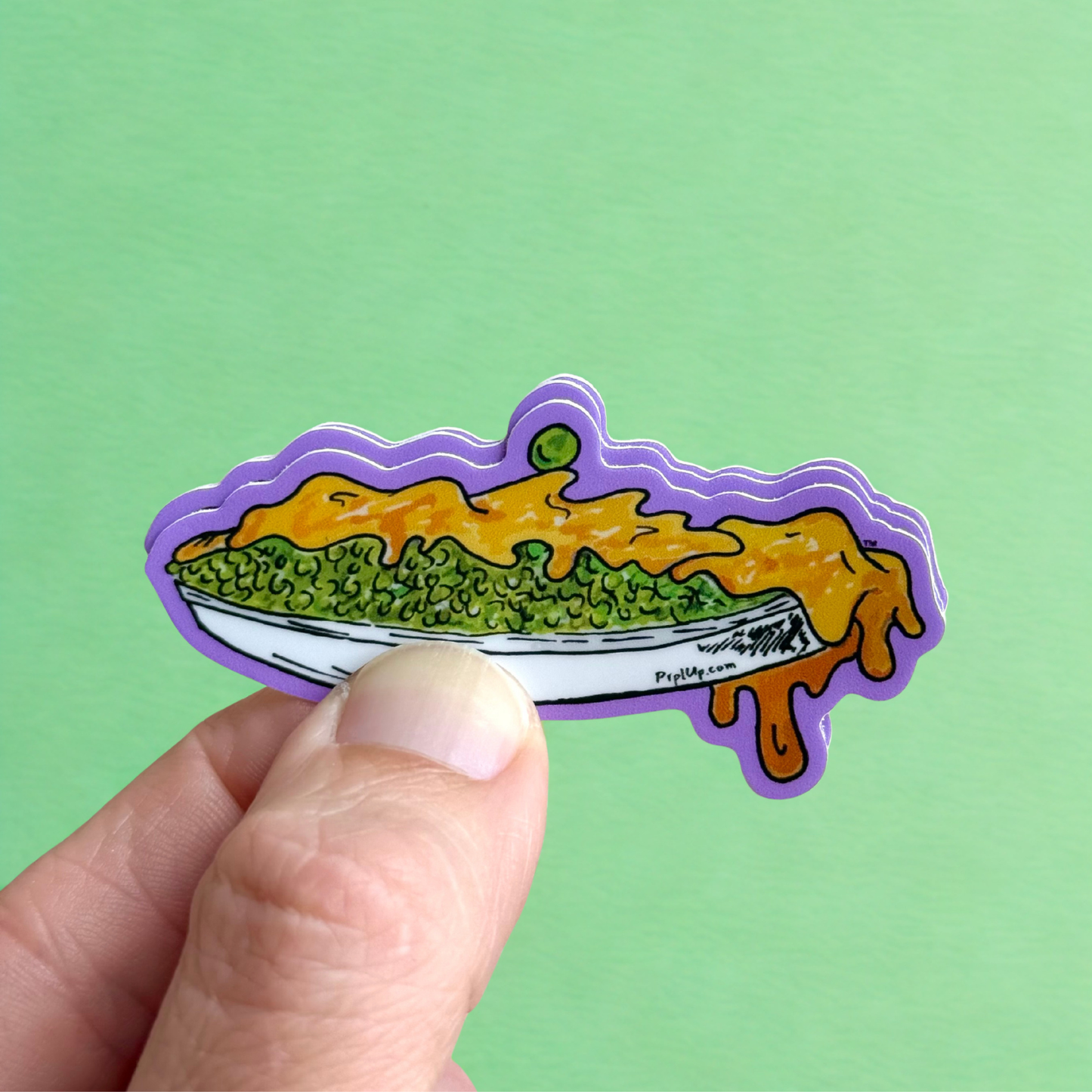 Peas and Cheese Die Cut Sticker - Prpl Up Pup