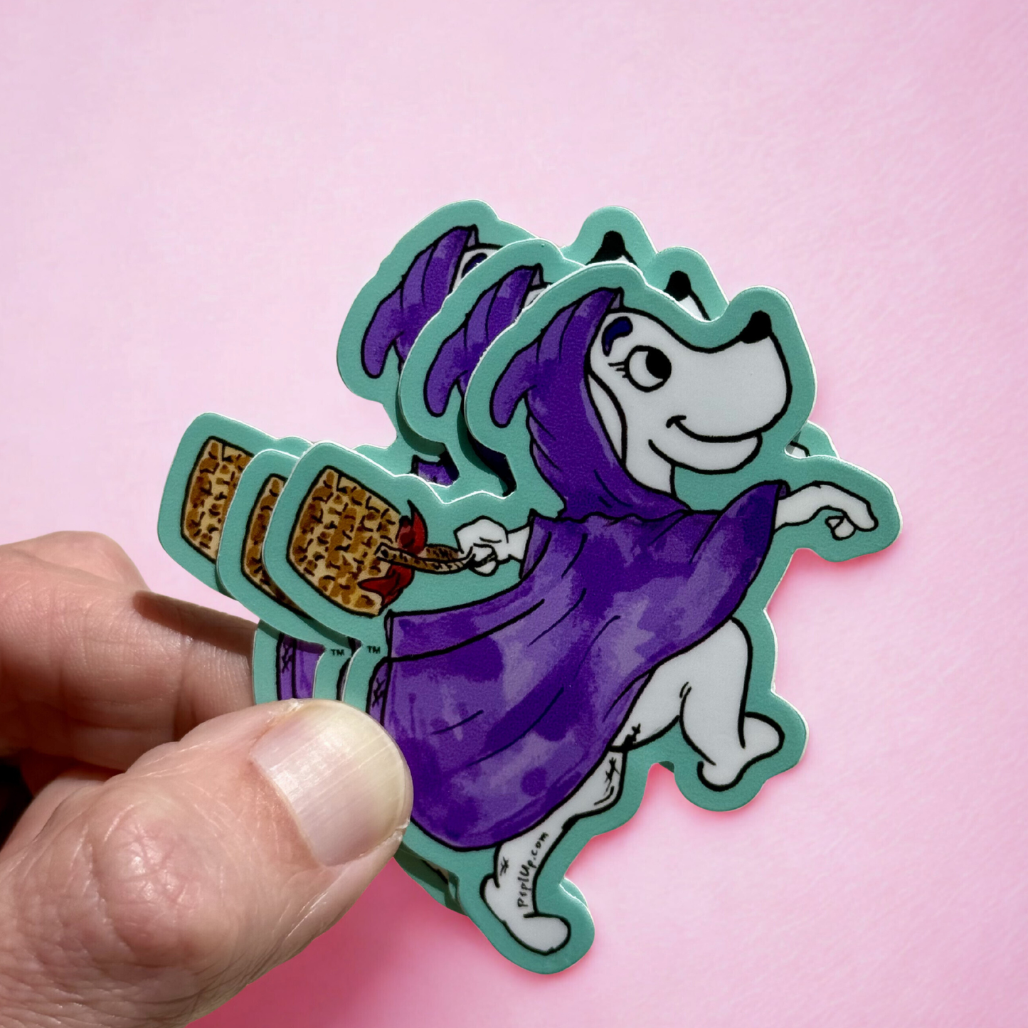 Priscilla Die Cut Sticker - Prpl Up Pup